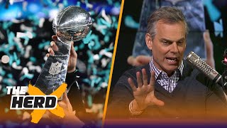 Colin Cowherd reacts to the Eagles beating the Patriots to win Super Bowl LII  THE HERD [upl. by Aikam]