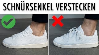 SCHNÜRSENKEL VERSTECKEN ● So gehts ● SNEAKER HACK [upl. by Aihseuqal]