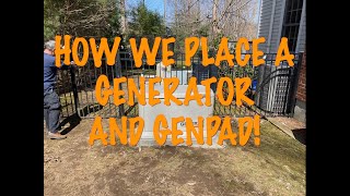 How we place a Generac Generator with Genpad [upl. by Iliam]