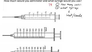 U100 Insulin Dosage Calculation Two Examples [upl. by Thompson]