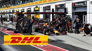 DHL Fastest Pit Stop Award New F1 Pit Stop World Record Red Bull RacingMax Verstappen [upl. by Sartin]