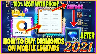 How To Buy  Recharge Diamonds On Mobile Legends Using quotCodaShopquot [upl. by Dowell915]