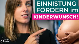 Kinderwunsch  Gebärmutterschleimhaut aufbauen  Einnistung fördern [upl. by Aneek720]