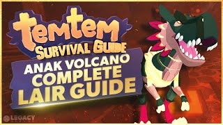 Temtem COMPLETE Mythical Raid Lair Guide  How to Unlock Lairs Anak Volcano Shrine Map amp More [upl. by Anhej]