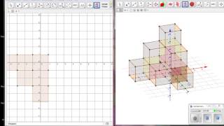 3D Würfelgebäude mit Geogebra 50 erstellt  Teil 1 [upl. by Hogen]