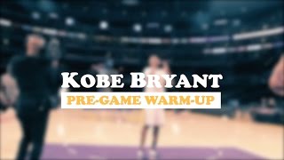 Kobe Bryants PreGame WarmUp Raw Footage [upl. by Ynahpets]