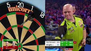 ALL WRIGHT ON THE NIGHT  Final  201920 World Darts Championship [upl. by Lindsley]