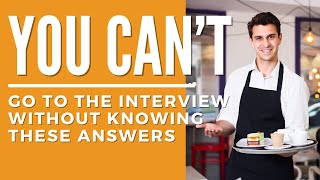 Server Interview Questions  How to Become a Waiter  Waitress amp Waiter Training [upl. by Elrem]