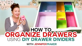 How to Organize Your Drawers  DIY Drawer Dividers [upl. by Marve]