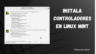 INSTALAR CONTROLADORES EN LINUX MINT [upl. by Bramwell]