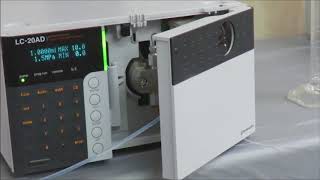 Shimadzu LC 20AD prominence Liquid Chromatograph Pump [upl. by Haodnanehs]