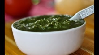 Green Chutney  Coriander and Mint Green Chutney  Chutney Recipes by Archanas Kitchen [upl. by Laved]