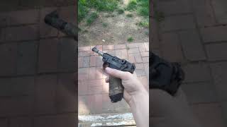 KWC Luger P08 airsoft firing demo [upl. by Waylon]