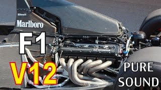 F1 V12 Start Engine Sound Compilation HONDA FERRARI LOTUS [upl. by Vi]