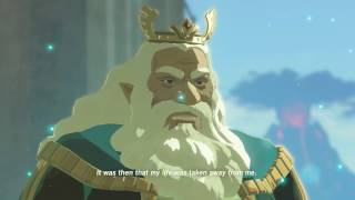 Zelda Breath of The Wild King Rhoam Bosphoramus Hyrule  Cutscene [upl. by Ataynek]