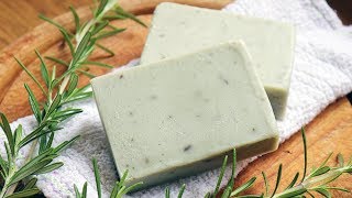 Natural Rosemary Soap Recipe  DIY Instructions [upl. by Elime112]