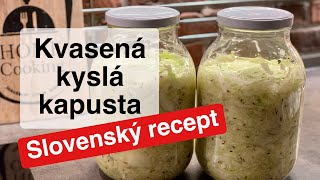 Domáca kvasená kyslá kapusta v pohári Slovenský recept [upl. by Handy555]