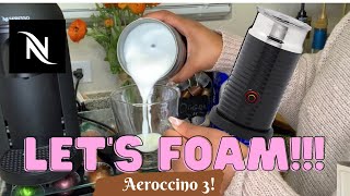 How To Foam Milk With Aeroccino 3 Make Coffee With Foam Tips amp Tricks  Easy Foamed Latte Recipe [upl. by Huberman459]