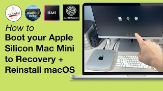 Boot your Mac Mini M1 to Recovery  Reinstall macOS Apple Silicon  Install macOS with USB Drive [upl. by Gaultiero]