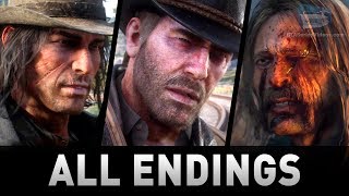 Red Dead Redemption 2  All 4 Endings Good Honor Bad Honor [upl. by Loar840]