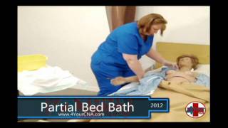 Partial Bed Bath CNA Skills [upl. by Neidhardt63]