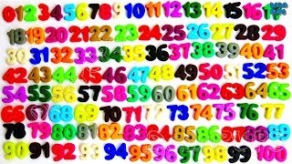 Learn To Count 0 to 100Play Doh Numbers 1100Teach Numbers 1 to 100Number to 100 COMPILATION [upl. by Aramal42]