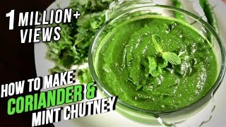 How To Make Coriander Mint Chutney  Easy Recipe By Ruchi Bharani  Basic Cooking [upl. by Alphonsa]