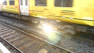 Merseyrail 507 009 making arcs at Birkdale station [upl. by Pendleton]