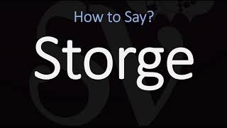 How to Pronounce Storge CORRECTLY LOVE Meaning amp Pronunciation [upl. by Hsan750]