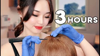 ASMR Sleep Recovery  3 Hours of Hair Treatments [upl. by Ro212]