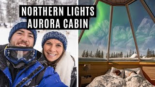 Saariselka Finlands Northern Lights Village  Seeing the Northern Lights in Aurora Cabin [upl. by Kelda17]