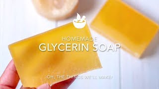 Homemade Glycerin Soap Recipe From Scratch [upl. by Fugazy]