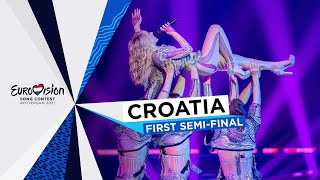 Albina  TickTock  LIVE  Croatia 🇭🇷  First SemiFinal  Eurovision 2021 [upl. by Darryn]