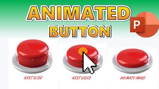 Clickable Animated Button in PowerPoint for Interactive slides Quick Easy Tutorial [upl. by Chiaki]