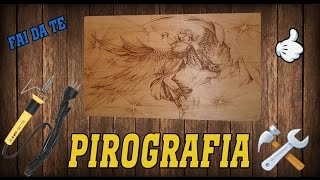 Come disegnare sul legno PIROGRAFIA [upl. by Adamik558]