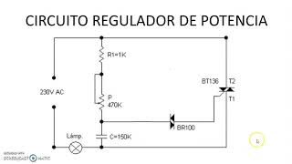 REGULADOR POTENCIA CON TRIAC [upl. by Ydnes337]