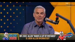 THE HERD  Colin Cowherd DEFENDS Josh Allen From Overrated Criticism Buffalo Bills Issues  NFL [upl. by Laurens]