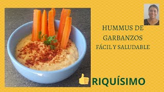 HUMMUS DE GARBANZOS fácil y saludable [upl. by Scurlock200]