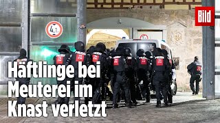 Gefängnismeuterei Polizei stürmt Knast in Thüringen  JVA Untermaßfeld [upl. by Joby811]